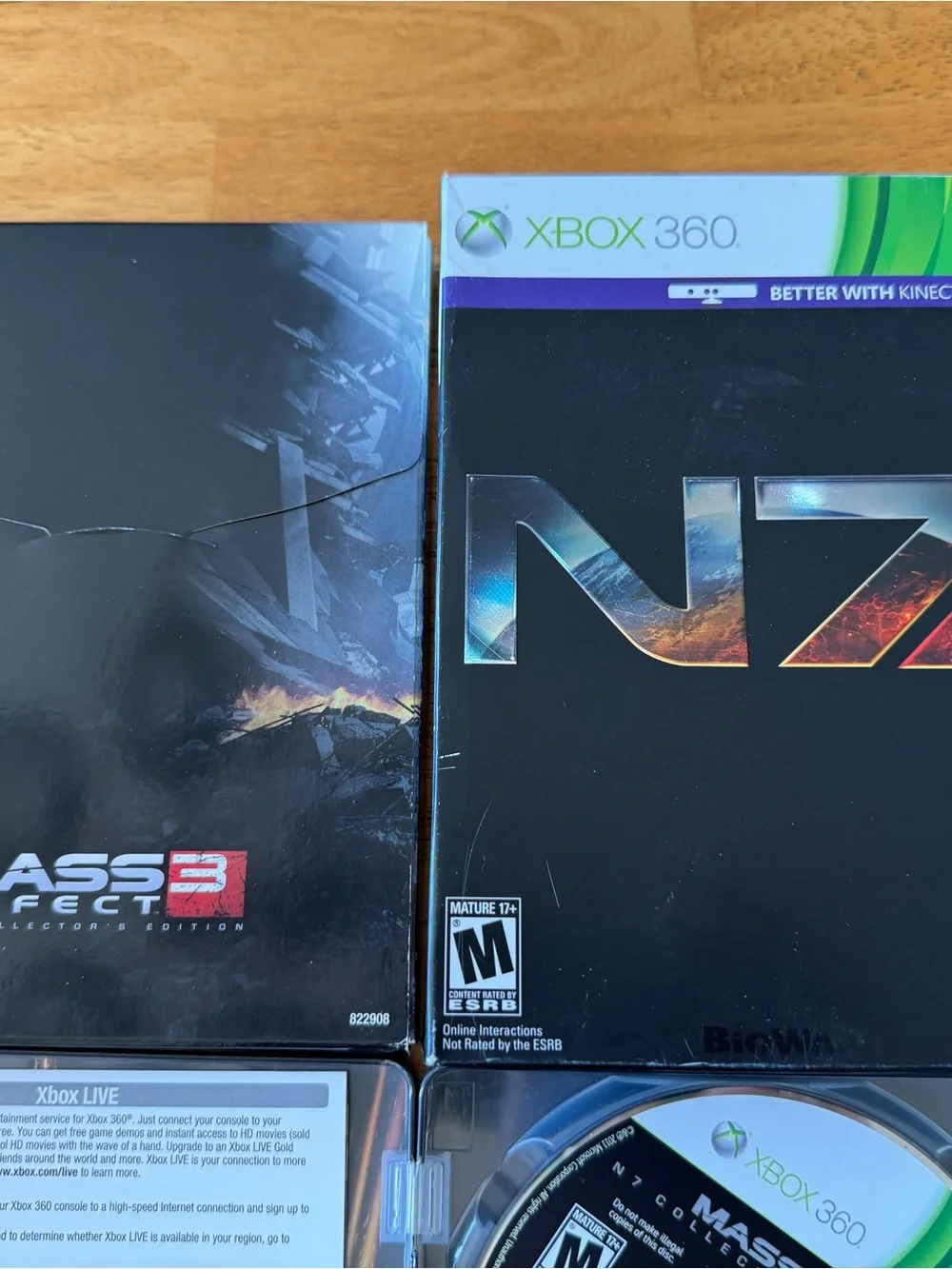 Mass Effect 3 N7 Collector’s Edition Complete Box Set Xbox 360 Tested